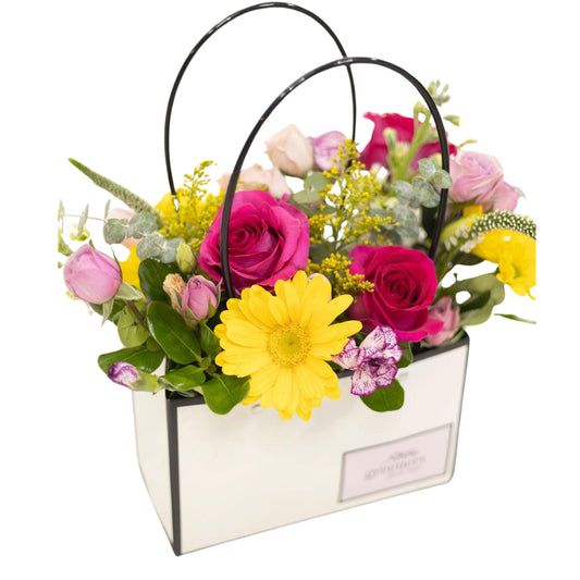 Bloom Flower Bag - White